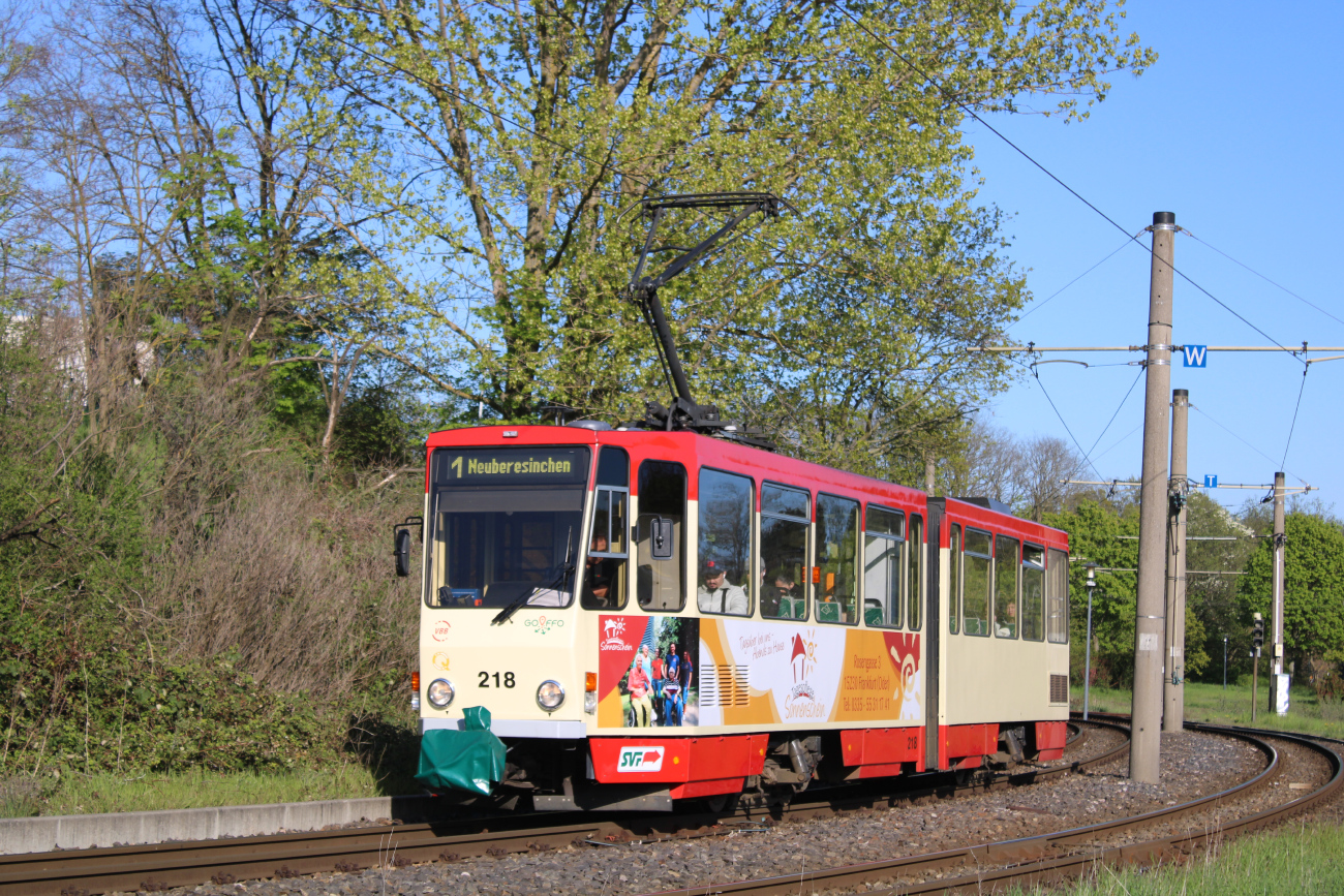 Frankfurt an der Oder, Tatra KT4DM № 218 Frankfurt an der Oder, Tatra KT4DM № 218