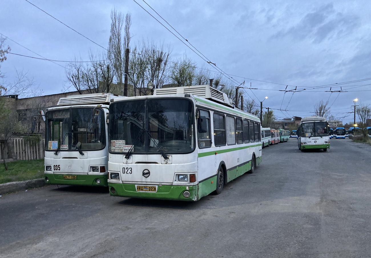 Ереван, ЛиАЗ-5280 (ВЗТМ) № 035; Ереван, ЛиАЗ-5280 № 023