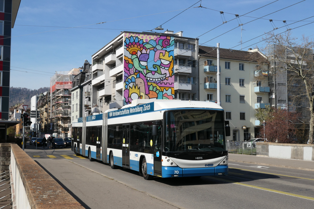 Цюрих, Hess lighTram (BGGT-N2C) № 70