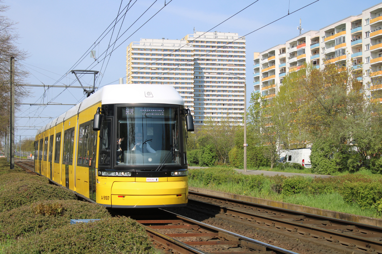 Берлин, Bombardier Flexity Berlin (GT8-08ZR/F8Z) № 9107