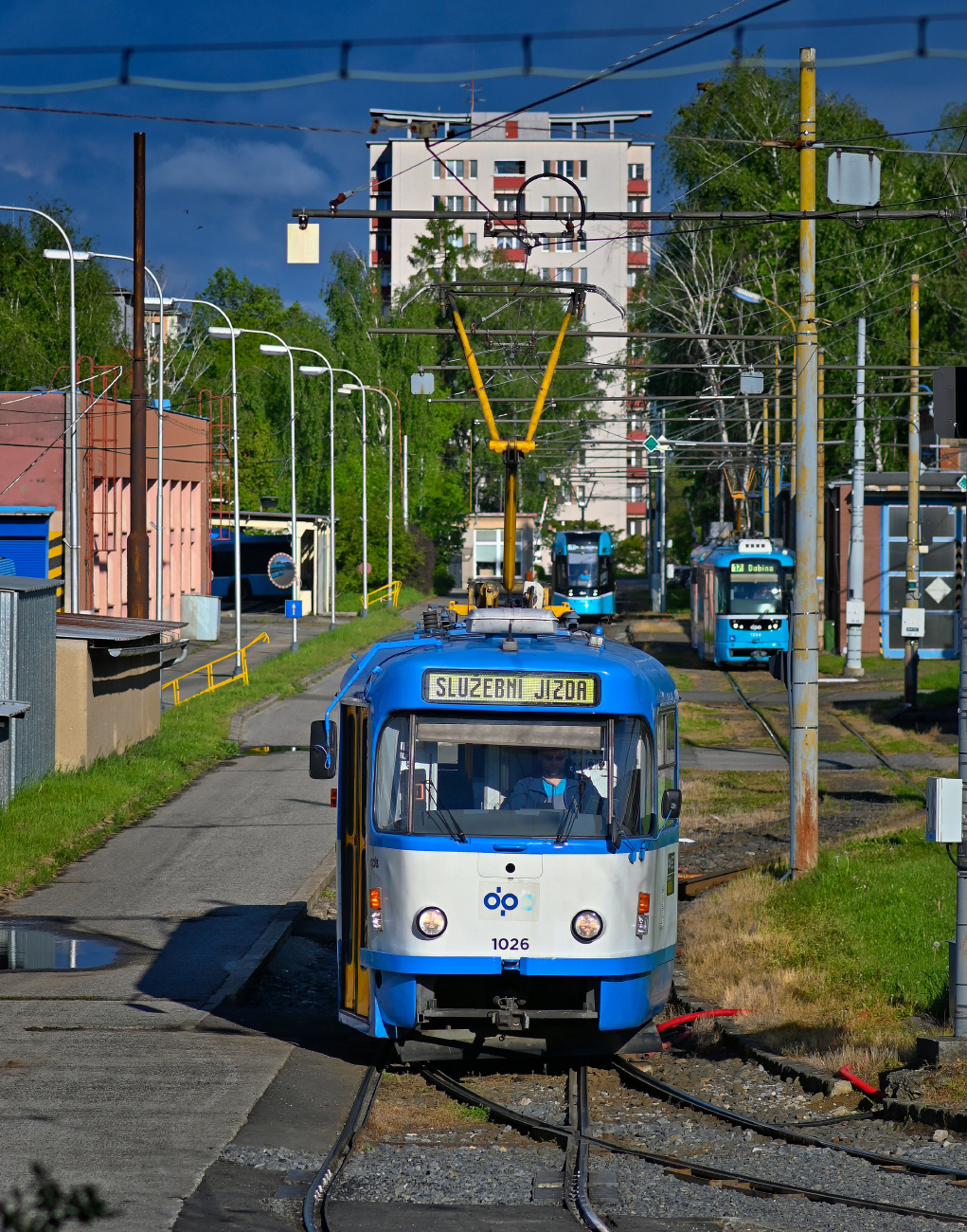 Острава, Tatra T3R.P № 1026; Острава — Трамвайное депо: Poruba