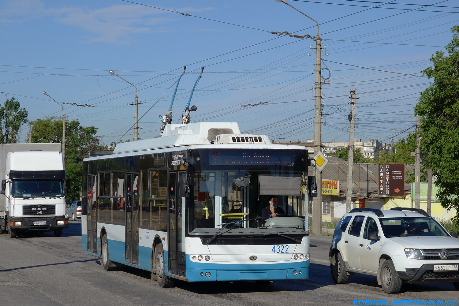 Крымский троллейбус, Богдан Т70110 № 4322