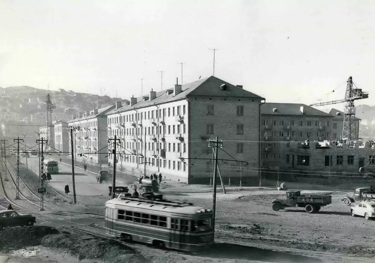 Владивосток — Исторические фотографии — трамвай (1946-1970)