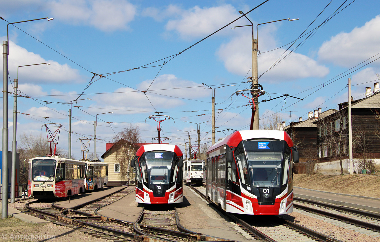 Улан-Удэ, 71-911ЕМ «Львёнок» № 15; Улан-Удэ, 71-911ЕМ «Львёнок» № 01; Улан-Удэ — Конечные остановки и станции