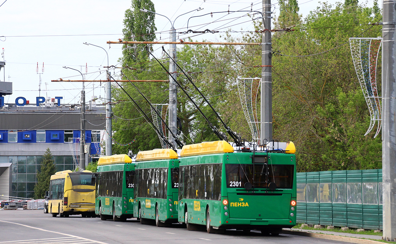 Пенза, УТТЗ-6241.01 «Горожанин» № 2301; Пенза — Конечные станции и кольца