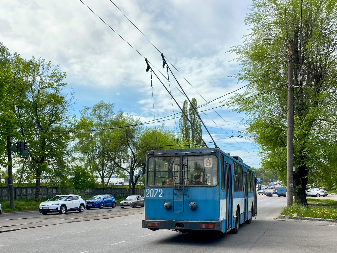 Днепр, ЮМЗ Т1Р (Т2П) № 2072