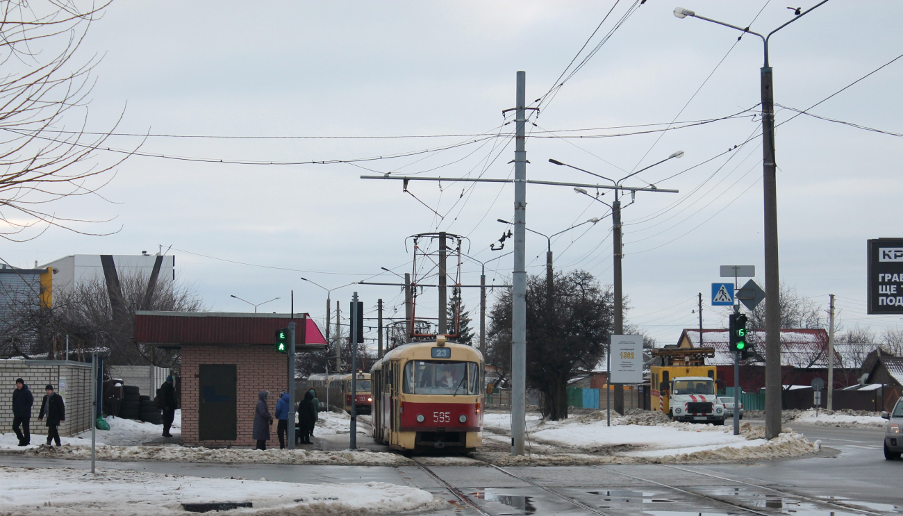 Харьков, Tatra T3SU № 595