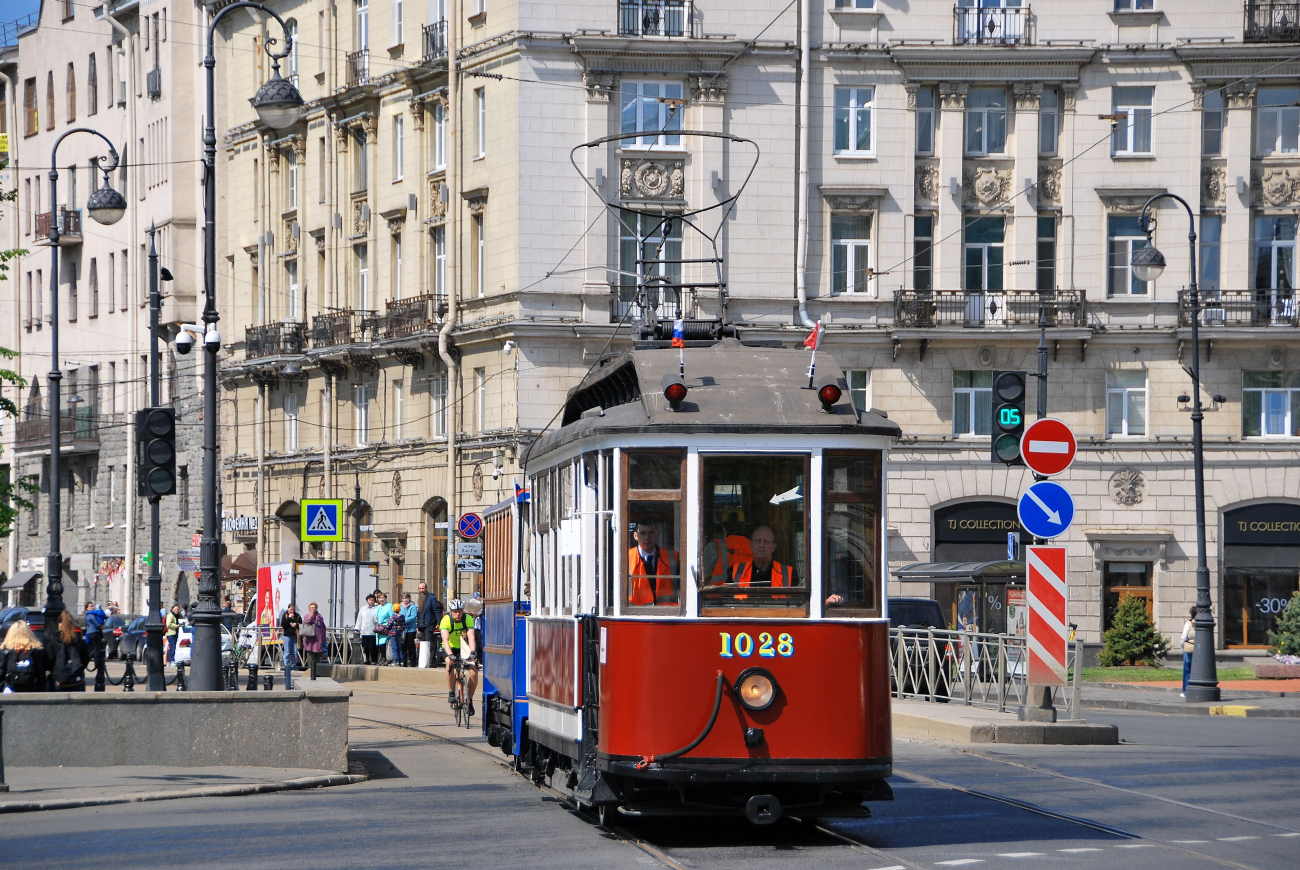 Санкт-Петербург, Двухосный моторный вагон № 1028; Санкт-Петербург — Фестиваль «SPbTransportFest — 2023» Санкт-Петербург, Двухосный моторный вагон № 1028; Санкт-Петербург — Фестиваль «SPbTransportFest — 2023»