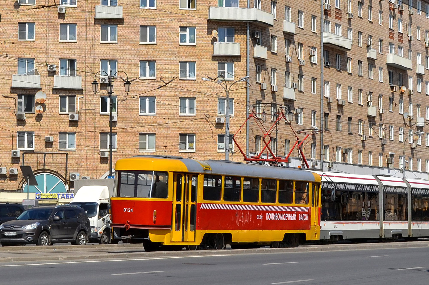 Москва, Tatra T3SU (двухдверная) № 0124