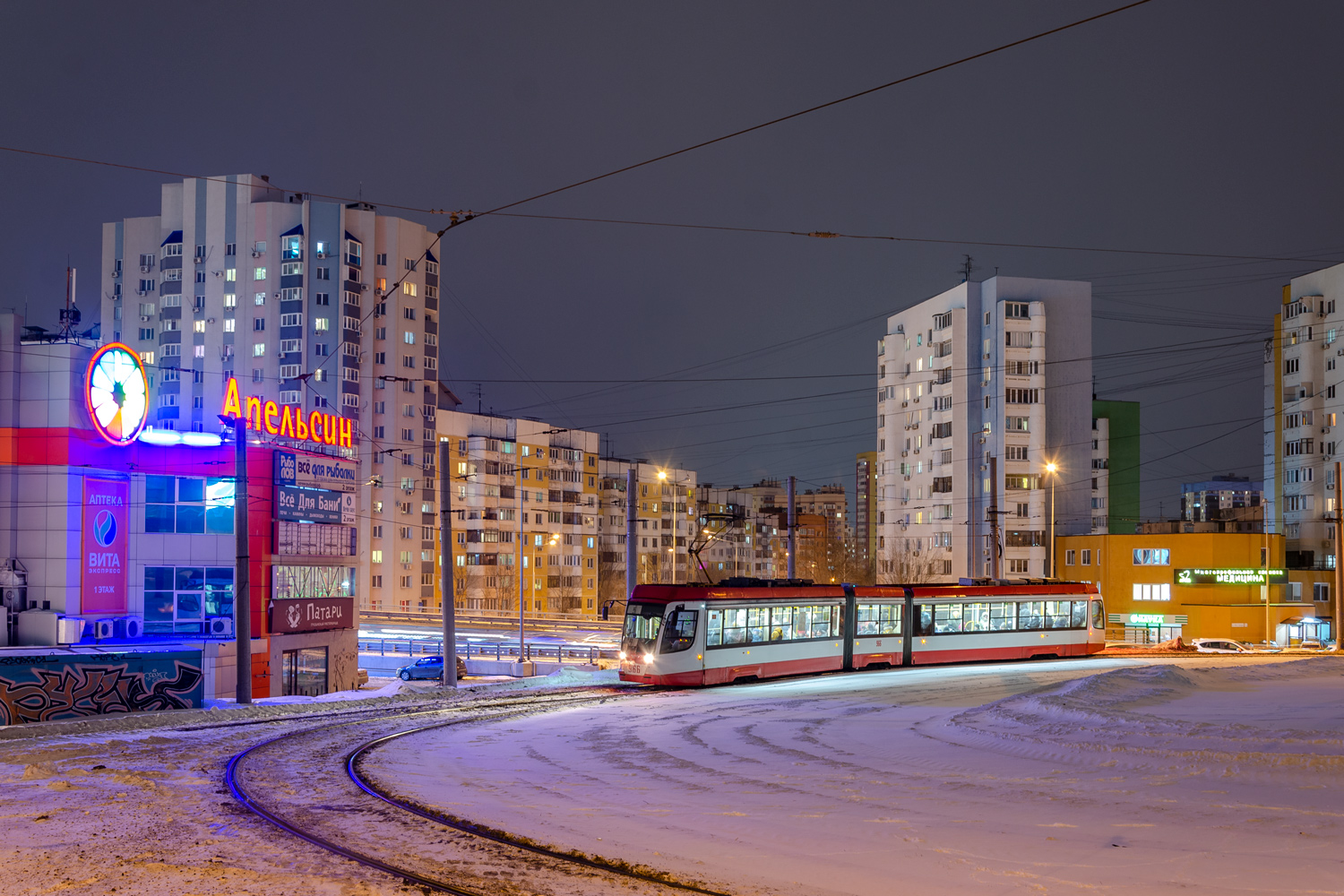 Самара, 71-631.01 № 966; Самара — Конечные станции и кольца (трамвай)