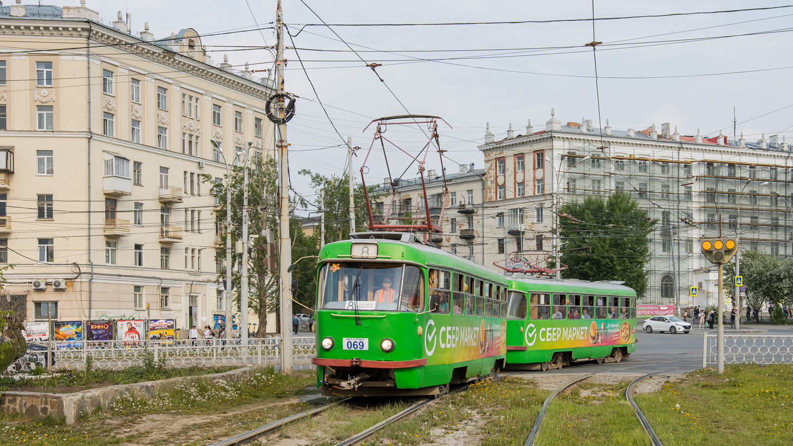 Jekatěrinburg, Tatra T3SU (2-door) č. 069