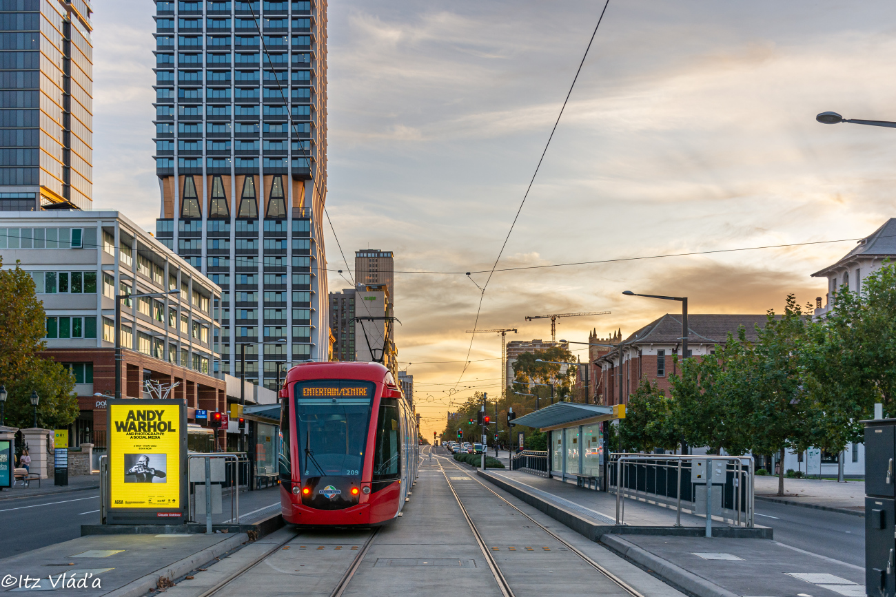 Аделаїда, Alstom Citadis 302 № 209; Аделаїда — Конечные станции и разворотные кольца; Аделаїда — Остановки
