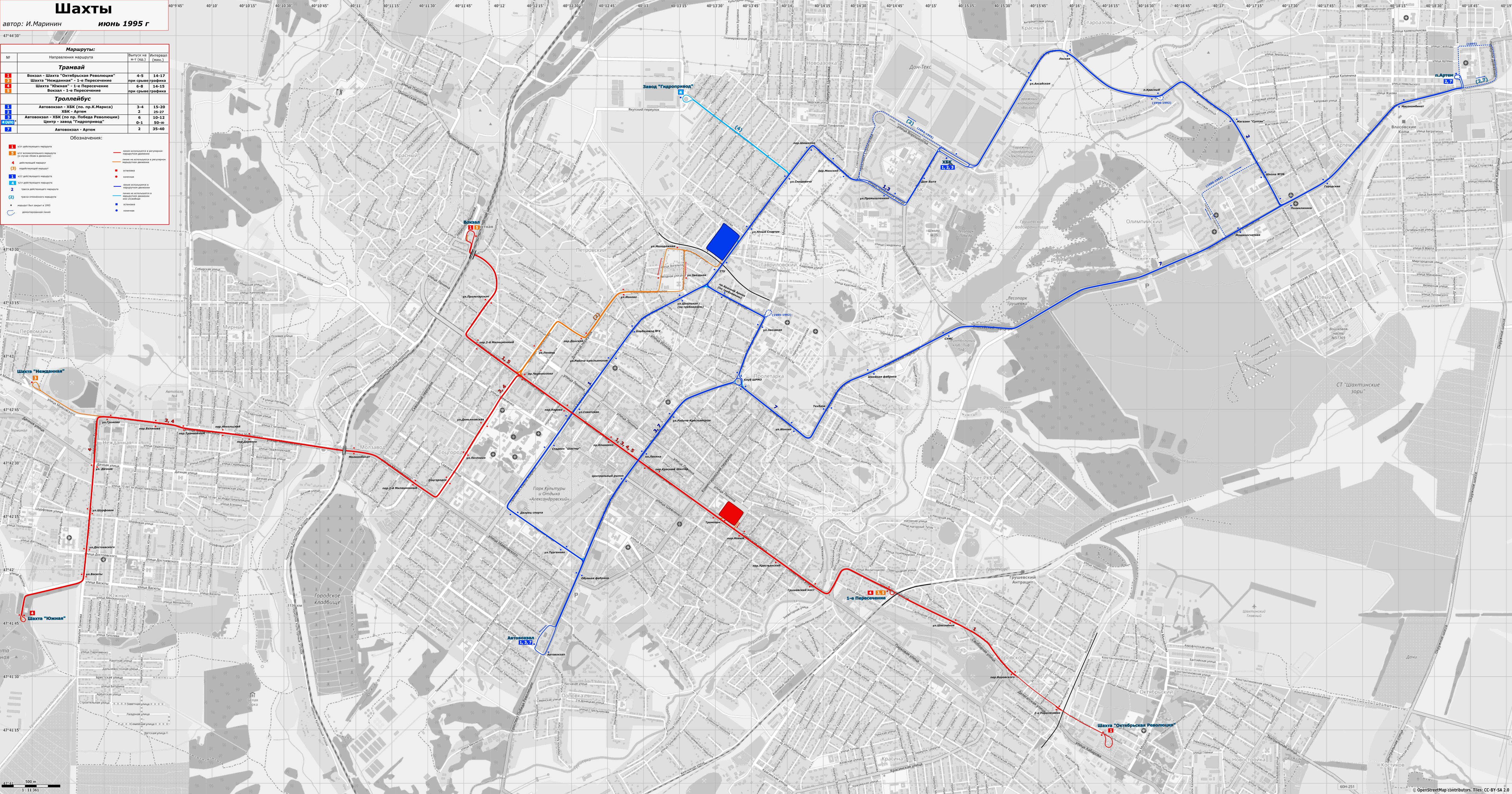 Шахты — Схемы