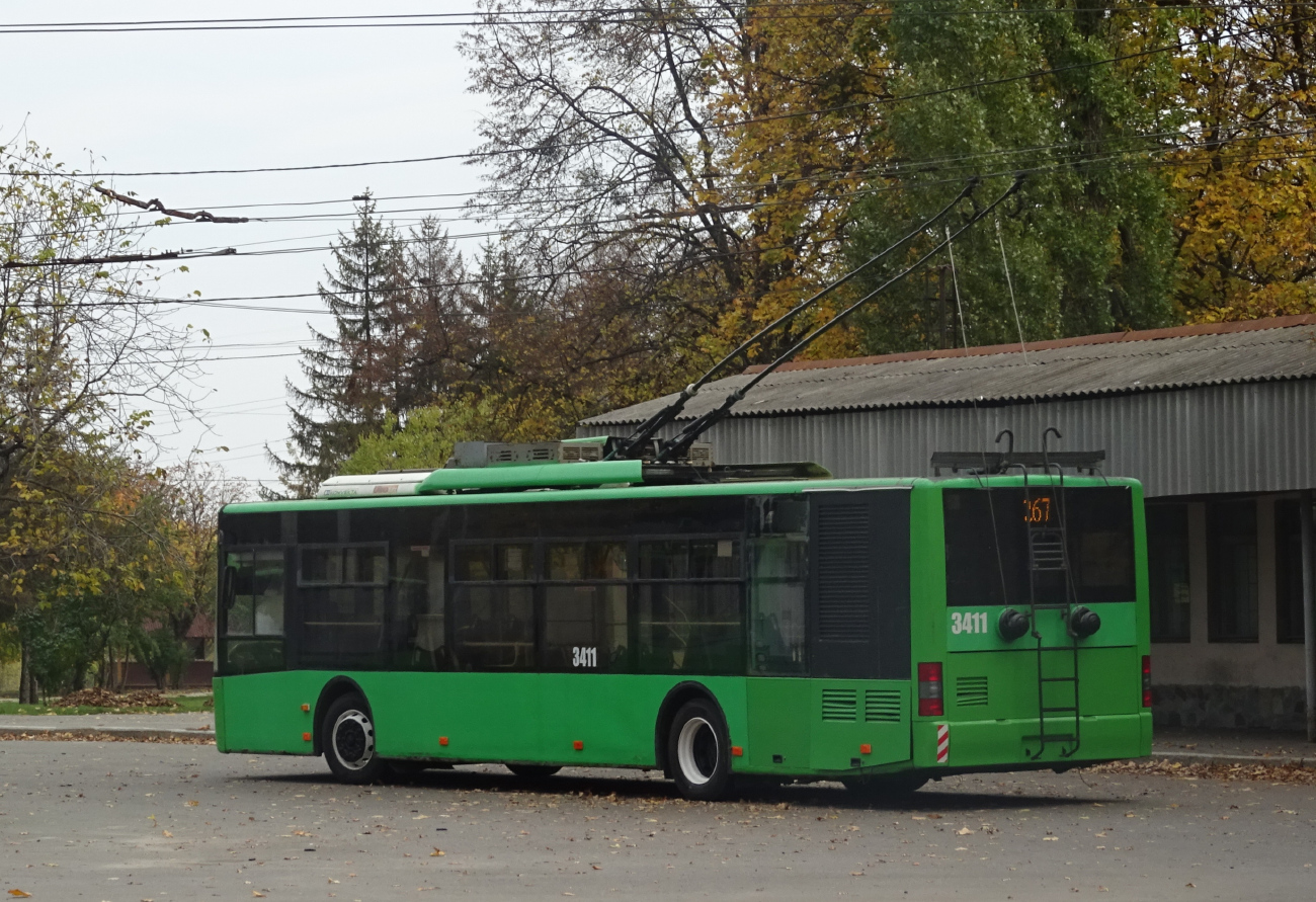 Харьков, ЛАЗ E183A1 № 3411