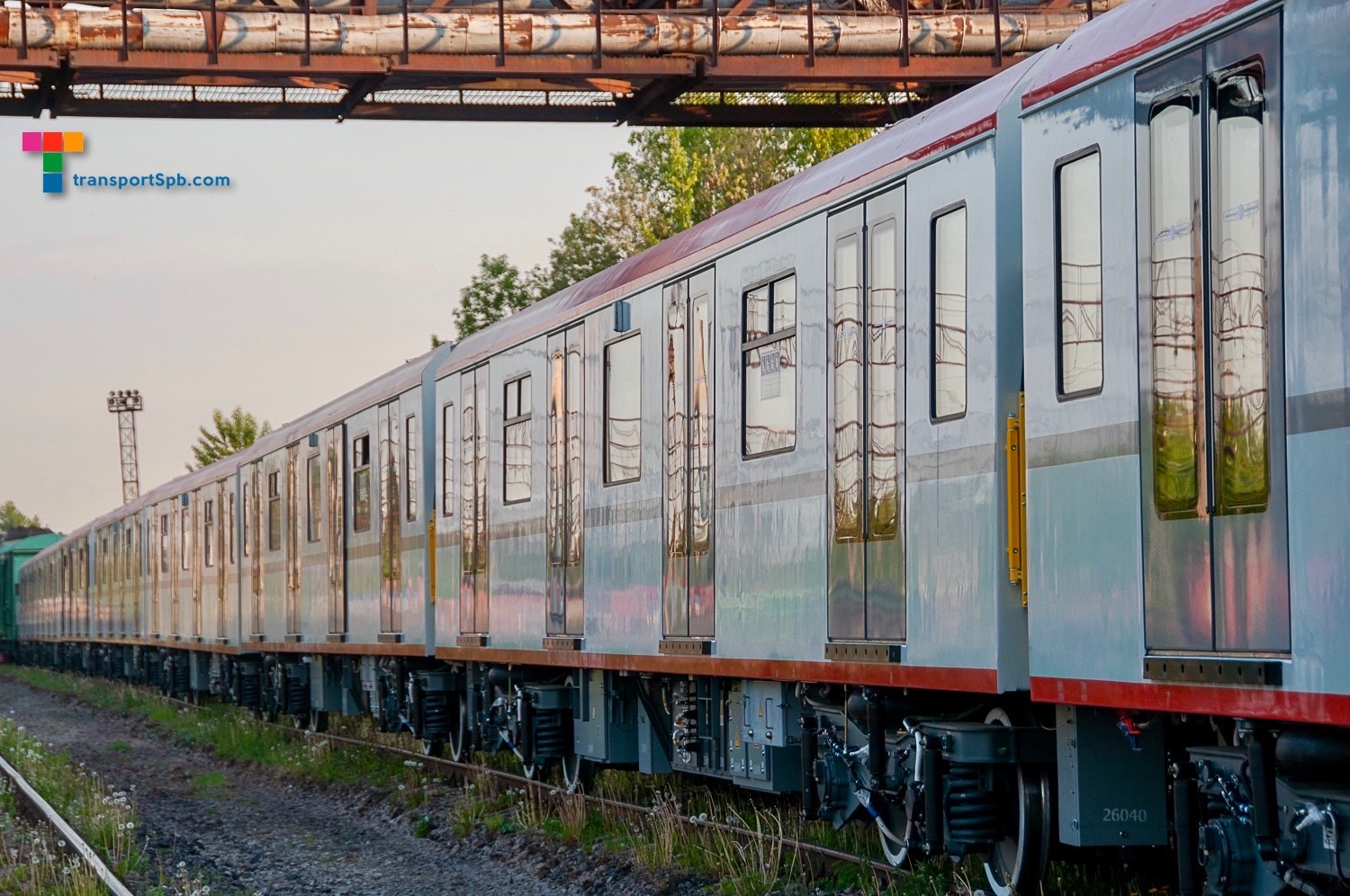 Санкт-Петербург, 81-727.1 «Балтиец» (ОЭВРЗ) № 27020; Санкт-Петербург — Метрополитен — Перегонка вагонов метро по ж/д