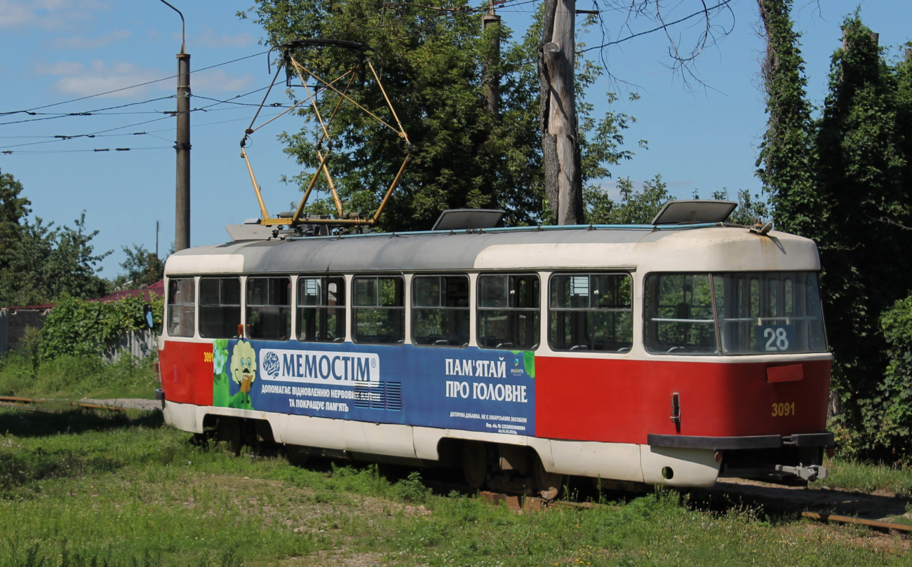 Харьков, Tatra T3SUCS № 3091