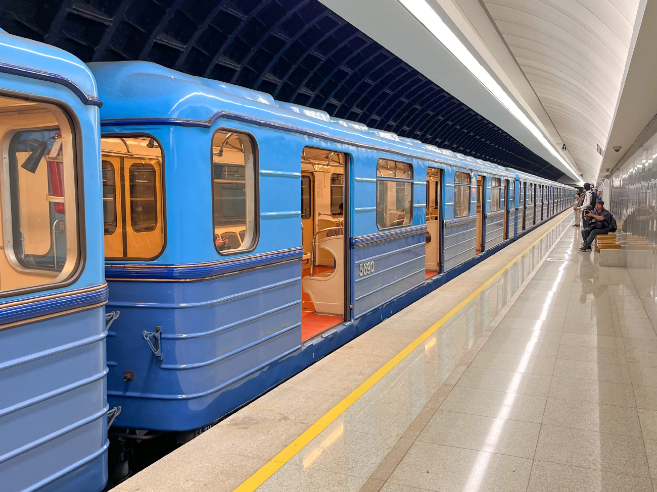 Москва, Еж3 № 5690; Москва — Выставка подвижного состава и Парад поездов к 88-летию Московского метрополитена 13 — 16 мая 2023