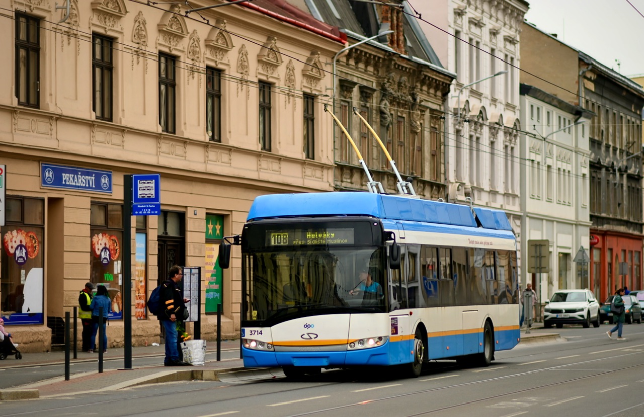 Острава, Solaris Trollino III 12 AC № 3714