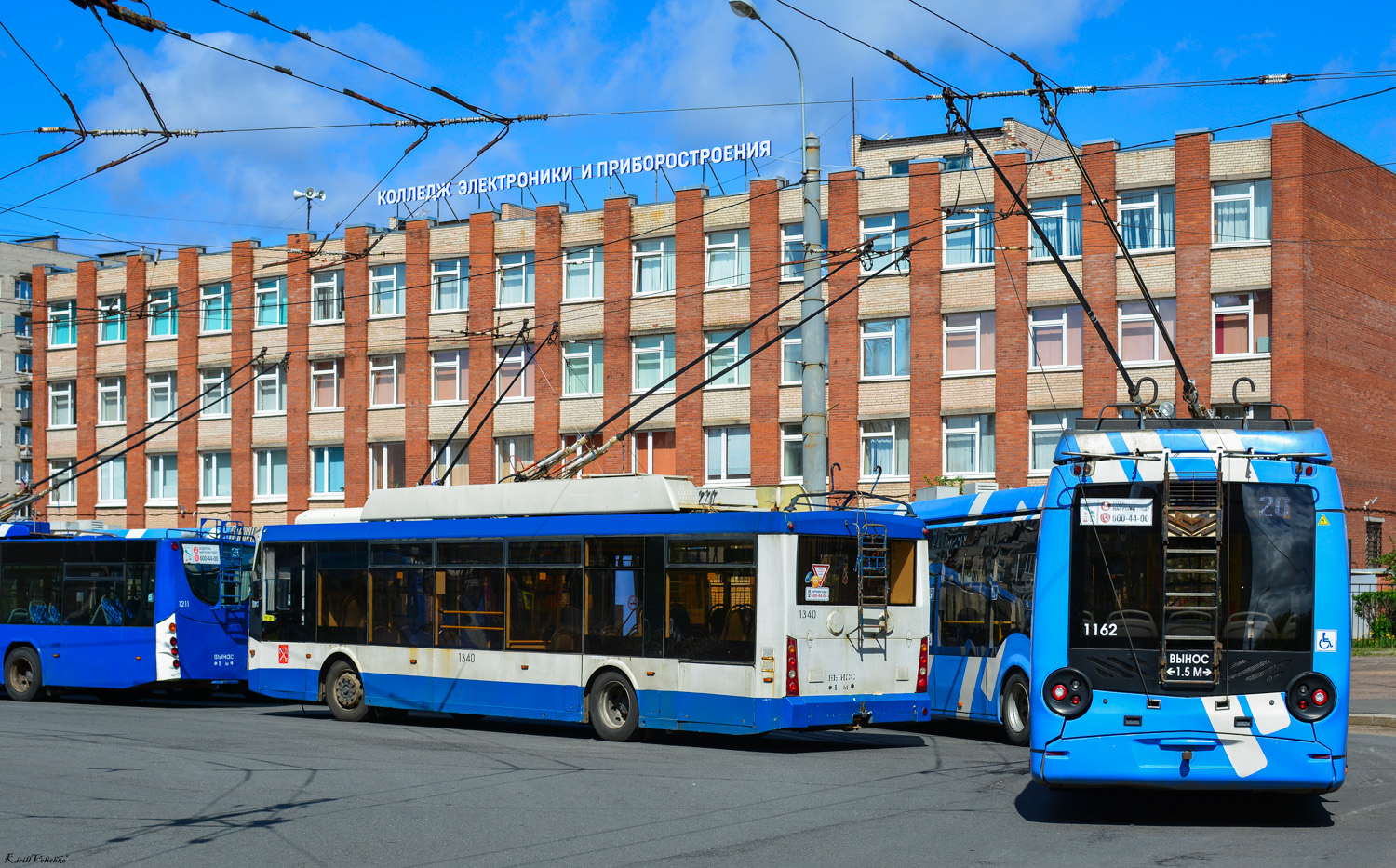 Санкт-Петербург, Тролза-5265.00 «Мегаполис» № 1340; Санкт-Петербург, БКМ 433030 Vitovt Max II № 1162