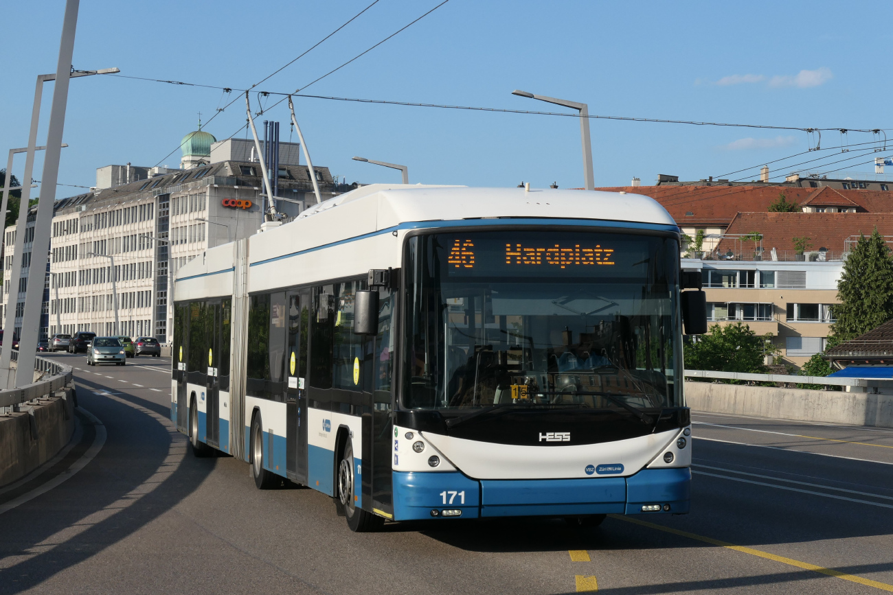 Zürich, Hess SwissTrolley 4 (BGT-N2D) # 171 Zürich, Hess SwissTrolley 4 (BGT-N2D) # 171