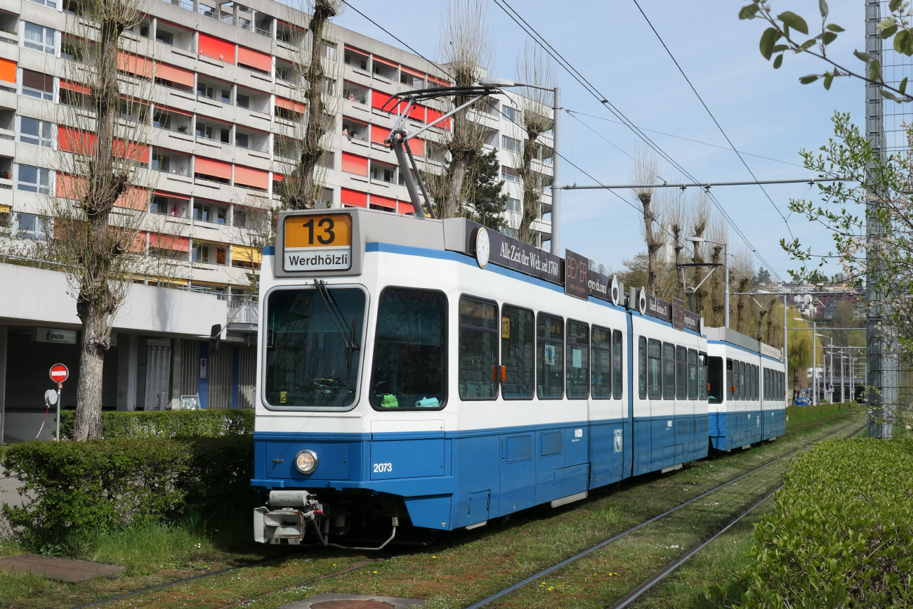 Цюрих, SWP/SIG/BBC Be 4/6 "Tram 2000" № 2073
