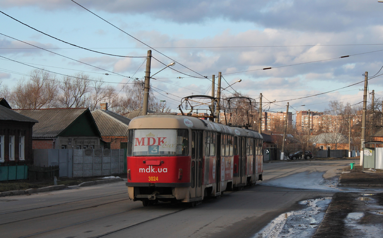 Харків, Tatra T3SU № 3024