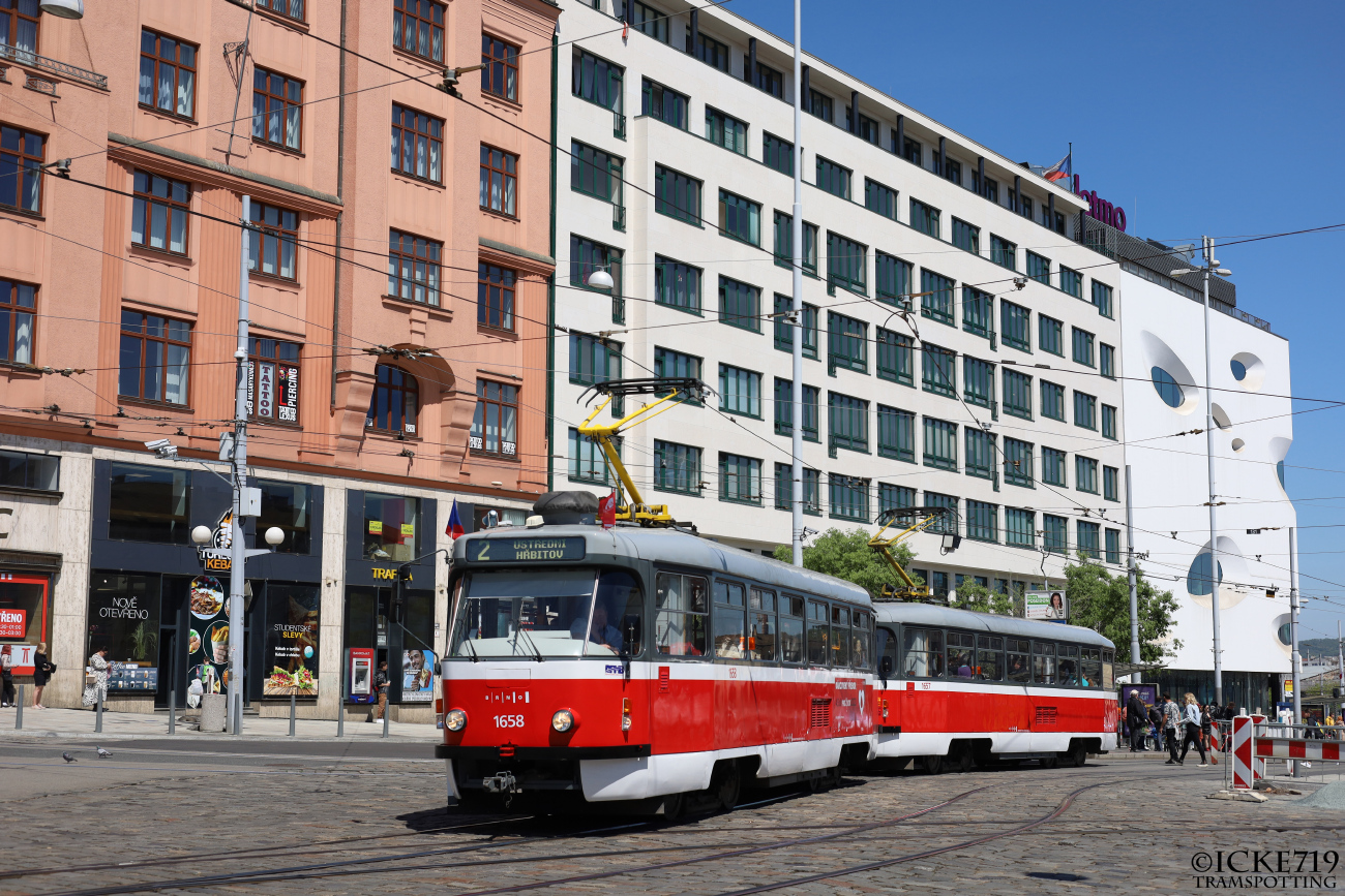 Брно, Tatra T3R.PV № 1658; Брно, Tatra T3R.PV № 1657