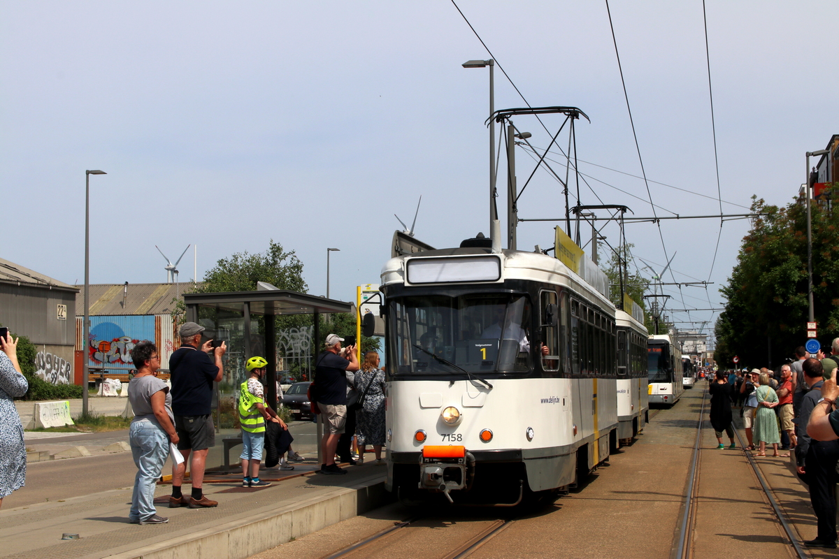 Антверпен, BN PCC Antwerpen (modernised) № 7158; Антверпен — 150 years of tram in Antwerpen (28/05/2023)