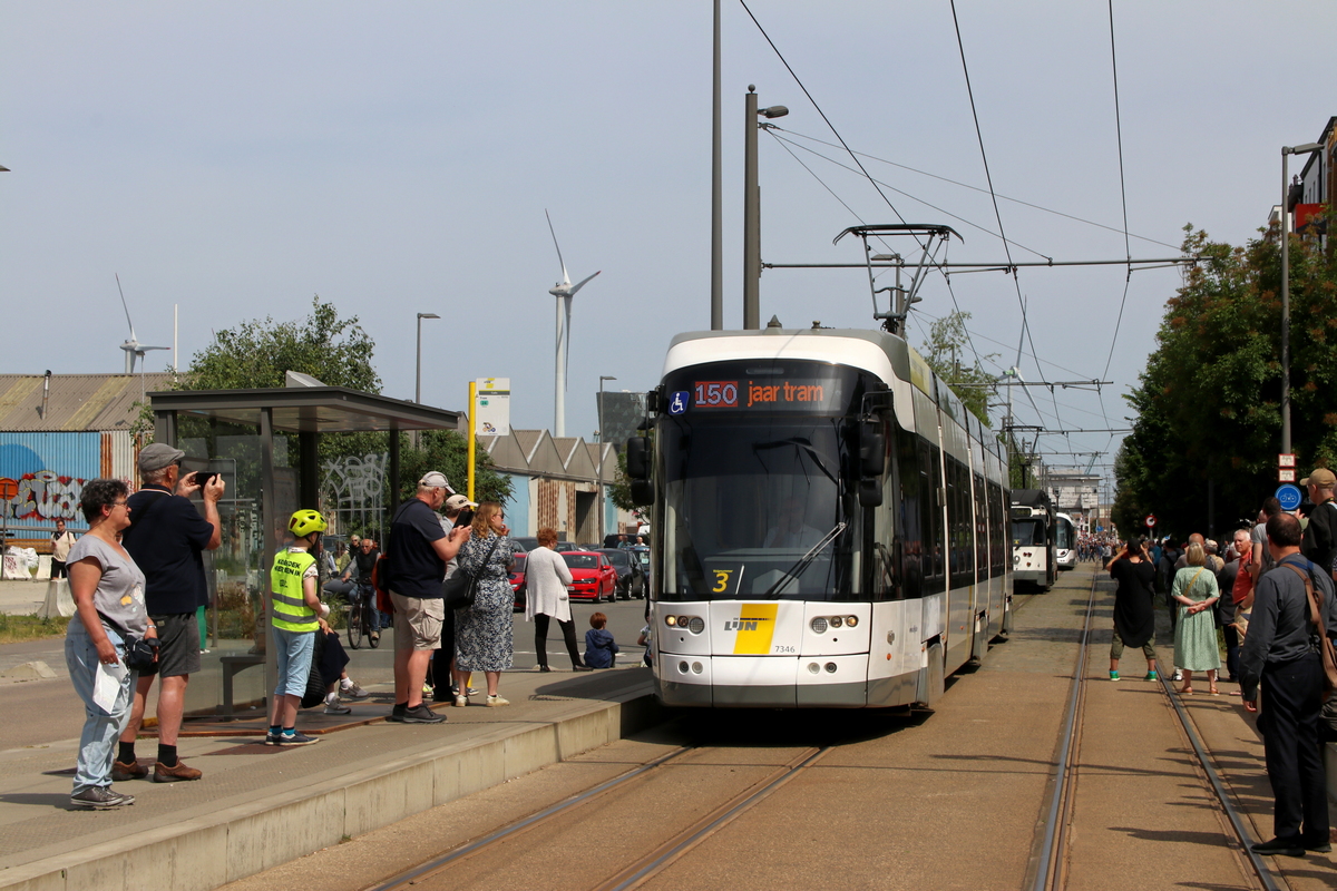 Антверпен, Bombardier Flexity 2 № 7346; Антверпен — 150 years of tram in Antwerpen (28/05/2023)