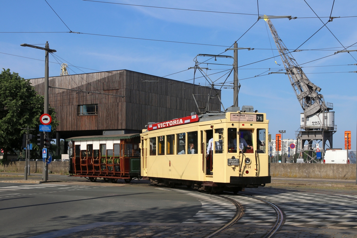 Antwerpen, SNCV Standard wooden motor car № 9994; Antwerpen — 150 years of tram in Antwerpen (28/05/2023)