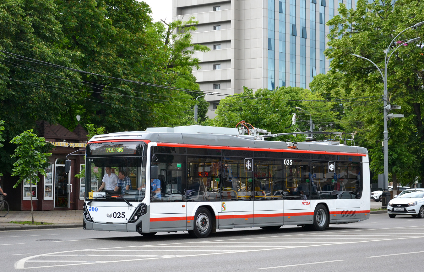Краснодар, БКМ 32100D «Ольгерд» № 025; Краснодар — Презентация новых троллейбусов БКМ 32100D «Ольгерд»