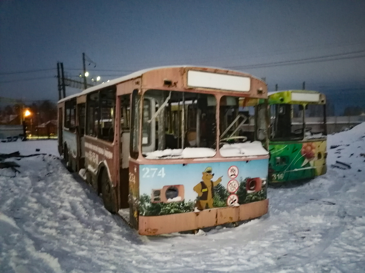 Петрозаводск, ЗиУ-682Г [Г00] № 274; Петрозаводск — Базы хранения и списания троллейбусов (БХиСТ)