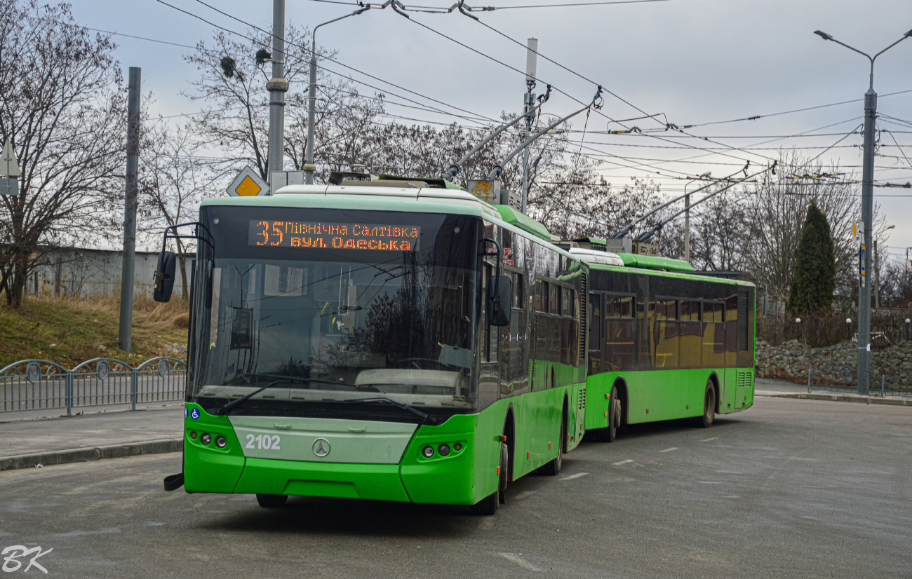 Харьков, ЛАЗ E183A1 № 2102