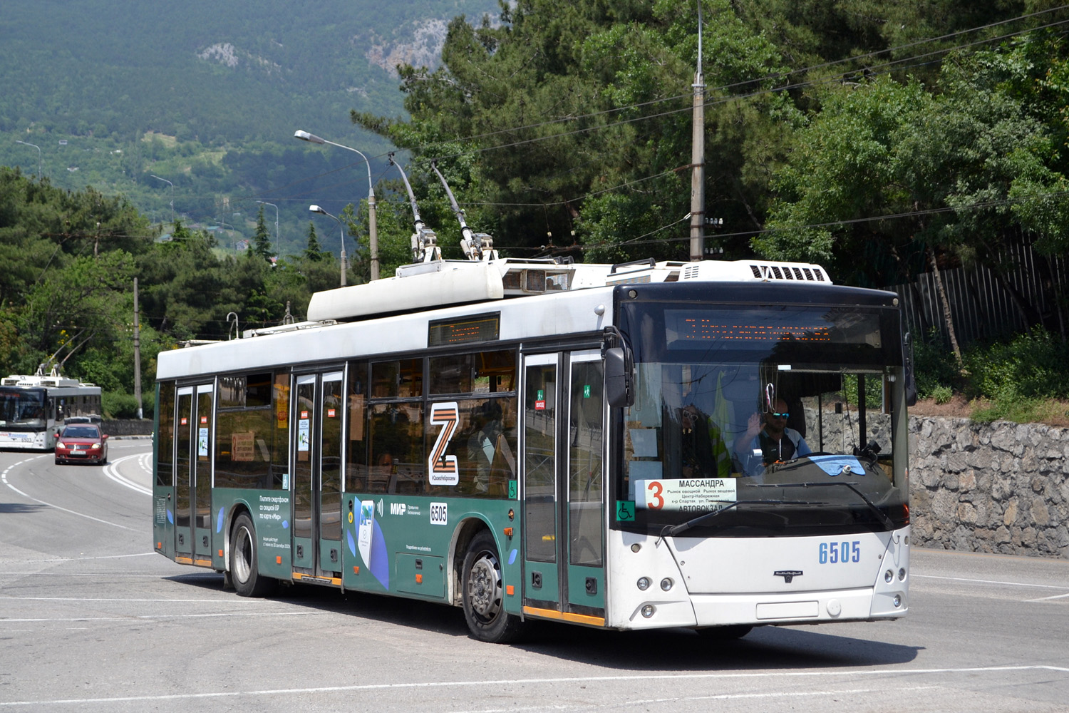 Крымский троллейбус, СВАРЗ-МАЗ-6275 № 6505