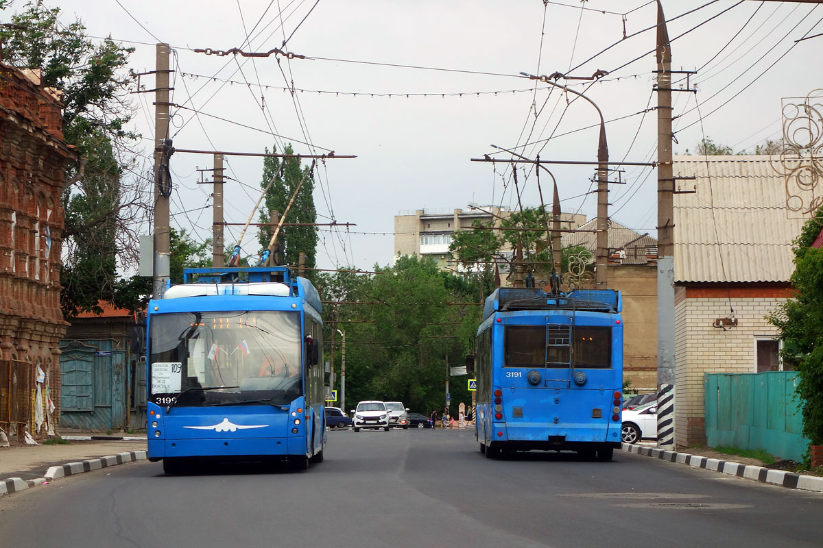 Энгельс, Тролза-5265.00 «Мегаполис» № 3199; Энгельс, Тролза-5265.00 «Мегаполис» № 3191