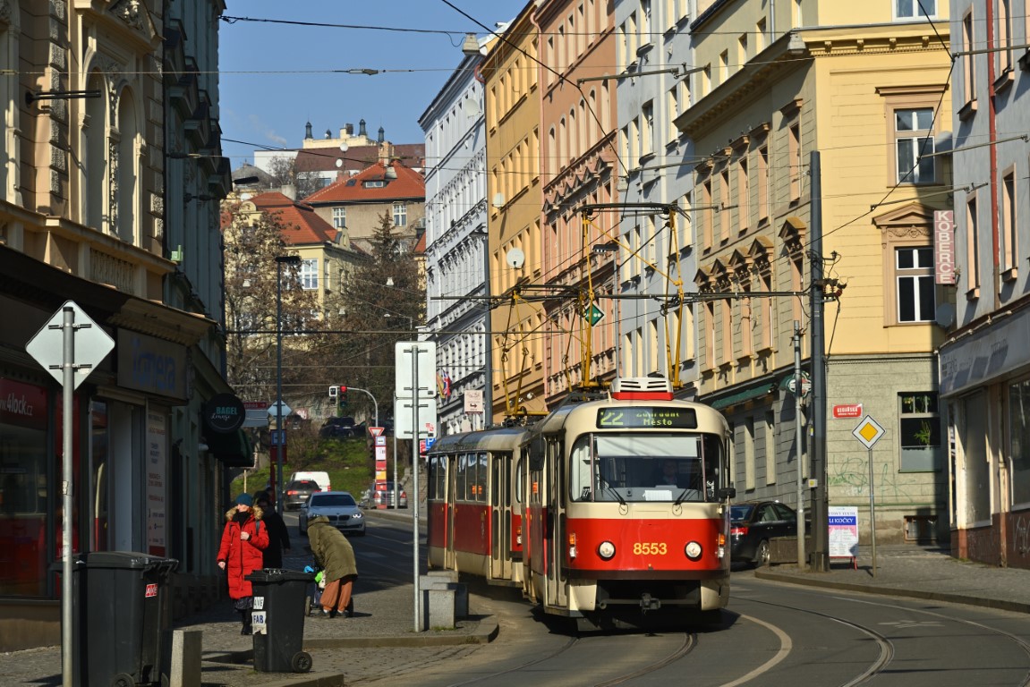 Прага, Tatra T3R.P № 8553