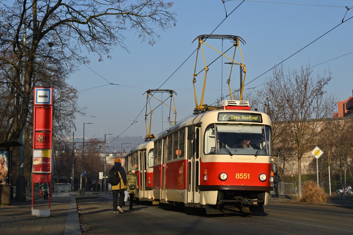 Прага, Tatra T3R.P № 8551