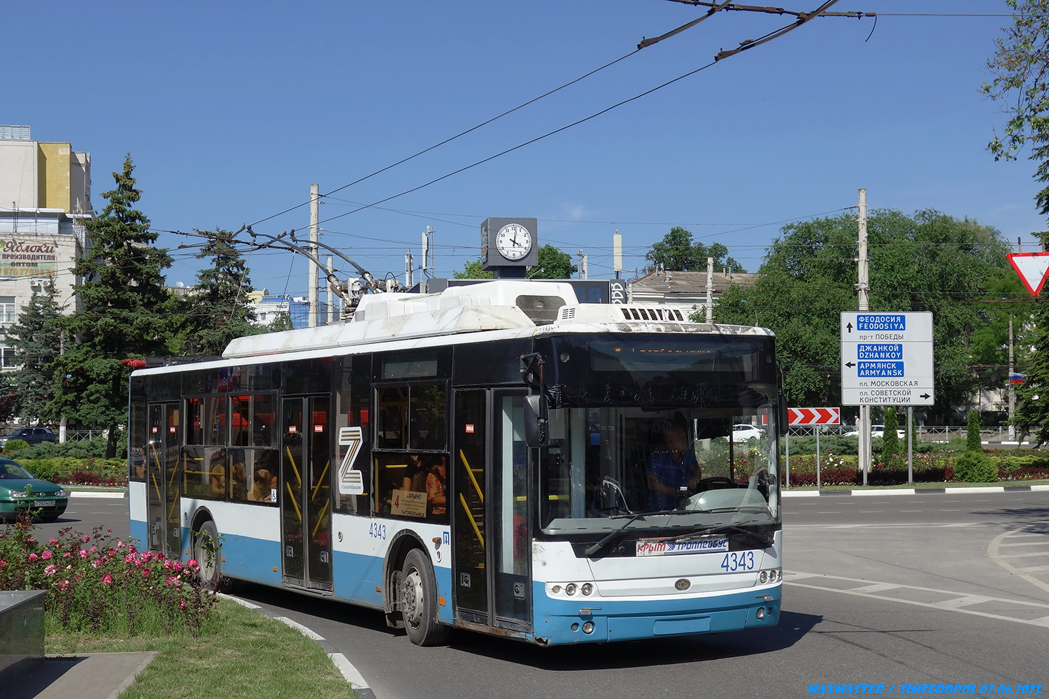 Крымский троллейбус, Богдан Т70110 № 4343