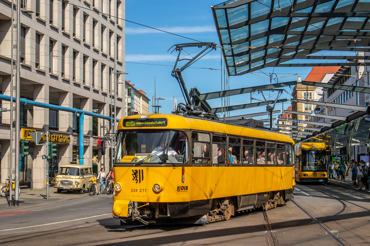 Дрезден, Tatra T4D-MT № 224 277; Дрезден — Окончательное прощание с вагонами Татра после 56 лет службы (03.06.2023)