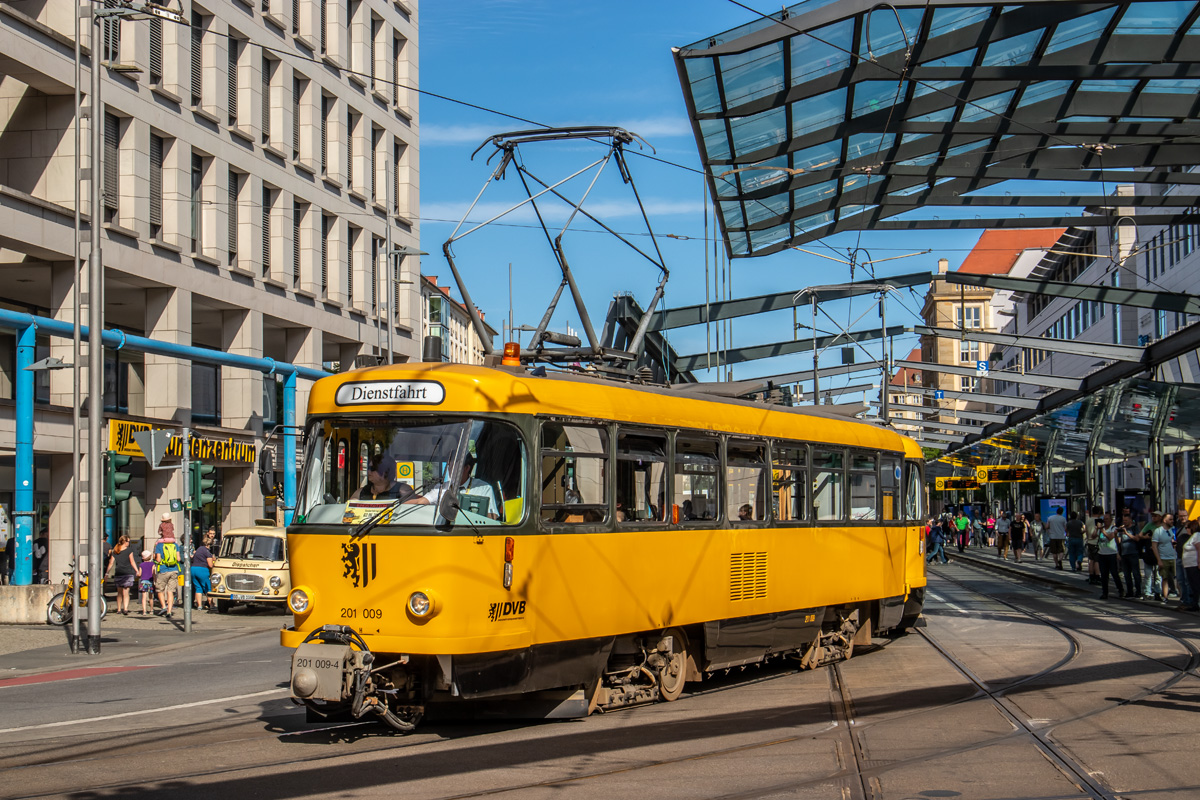 Дрезден, Tatra T4D-MI № 201 009; Дрезден — Окончательное прощание с вагонами Татра после 56 лет службы (03.06.2023)