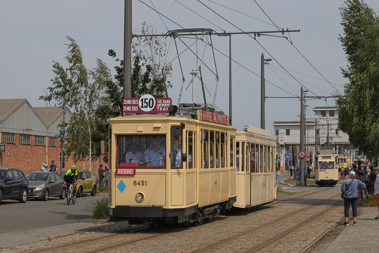 Антверпен, CGTA 2-axle motor car № 6451; Антверпен — 150 years of tram in Antwerpen (28/05/2023)