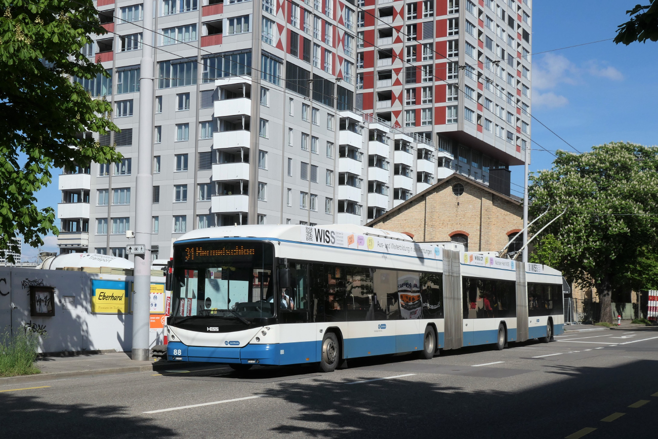Цюрих, Hess lighTram (BGGT-N2C) № 88