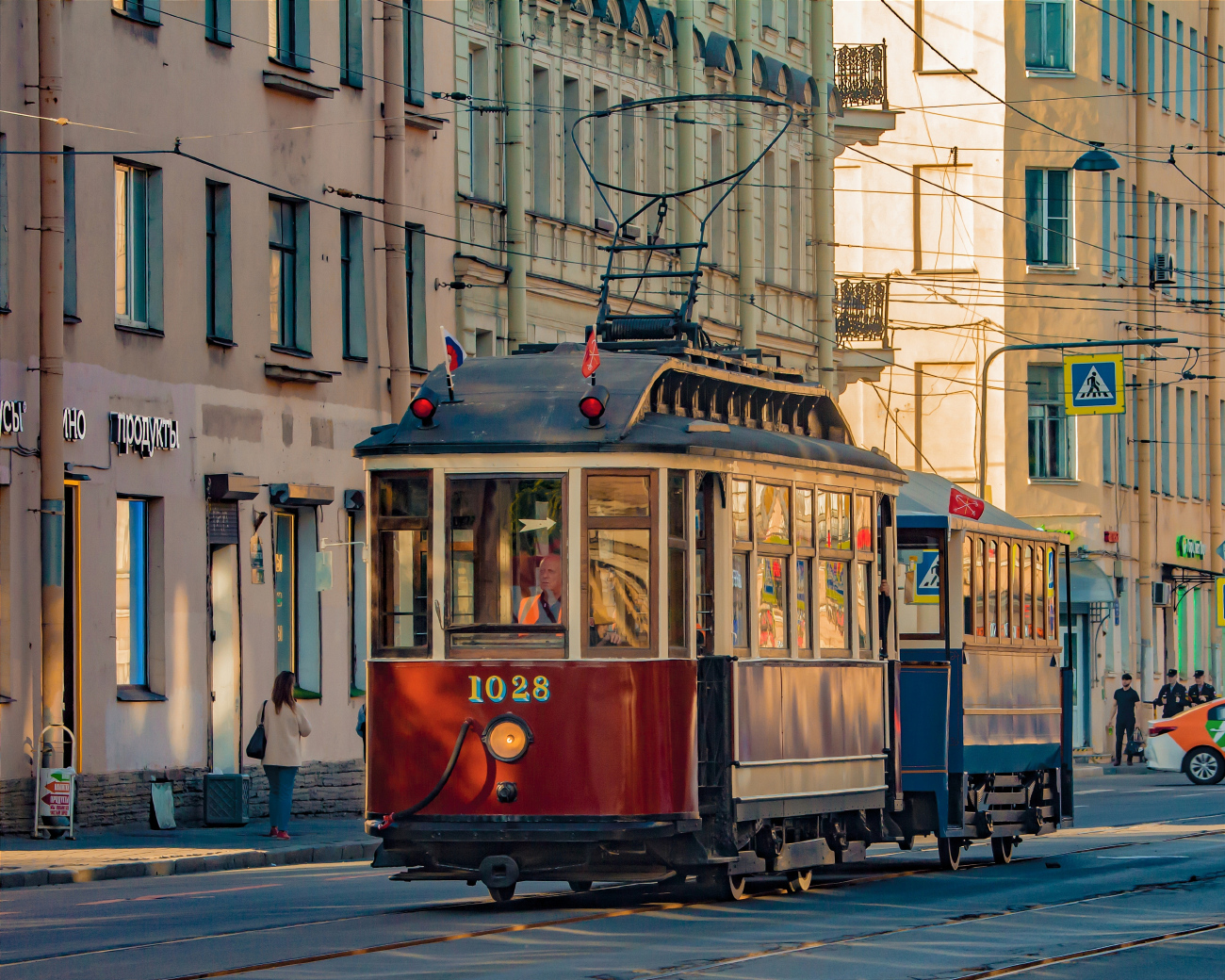 Санкт-Петербург, Двухосный моторный вагон № 1028; Санкт-Петербург — Фестиваль «SPbTransportFest — 2023»