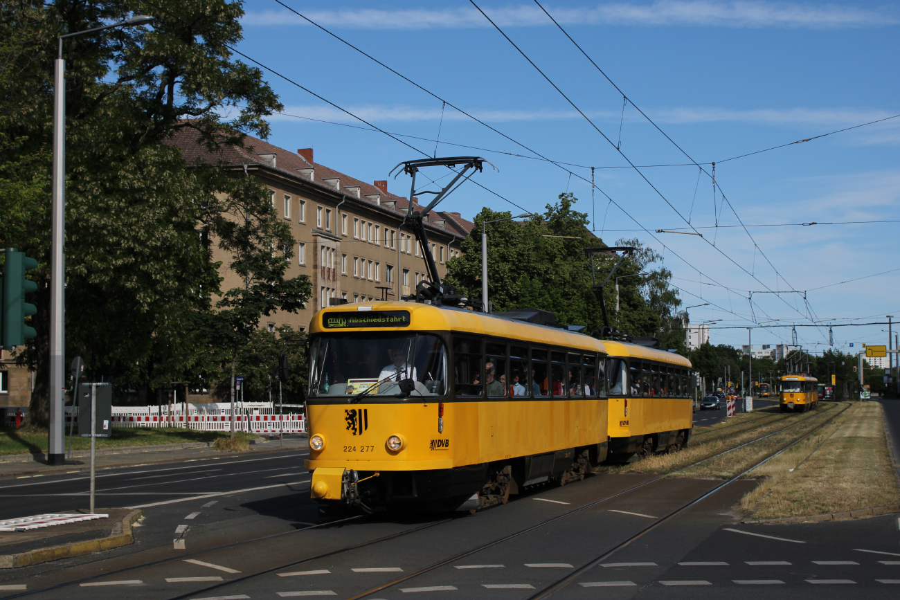 Дрезден, Tatra T4D-MT № 224 277; Дрезден — Окончательное прощание с вагонами Татра после 56 лет службы (03.06.2023)