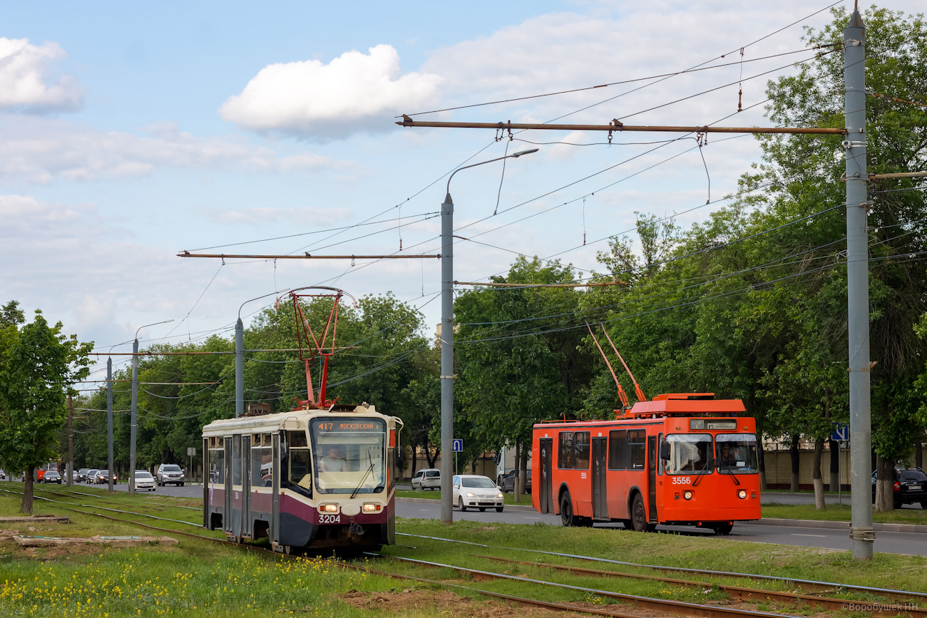 Нижній Новгород, 71-619КТ № 3204; Нижній Новгород, ЗиУ-682 КР Иваново № 3556