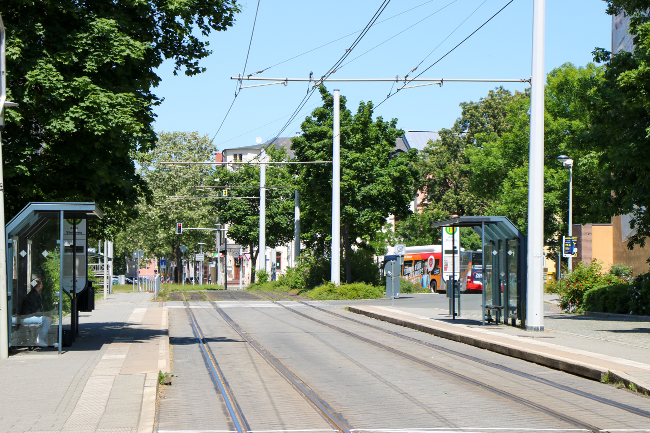 Цвиккау — Трамвайный линии и инфраструктура