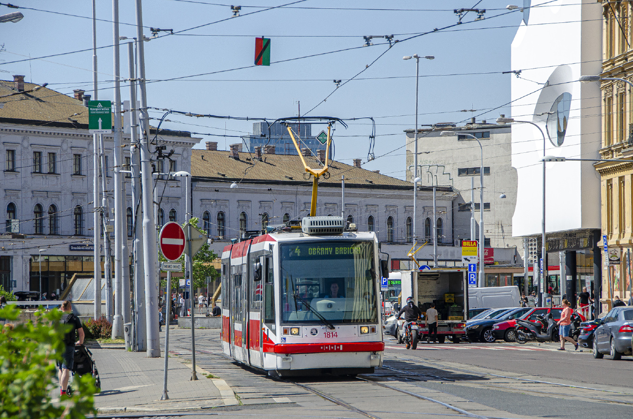 Brno, Škoda 03T6 Anitra # 1814 Brno, Škoda 03T6 Anitra # 1814