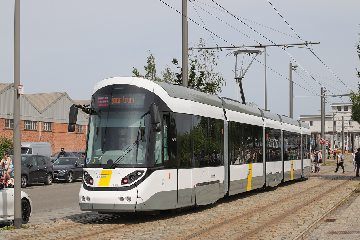 Антверпен, CAF Urbos 100 № 7434; Антверпен — 150 years of tram in Antwerpen (28/05/2023)