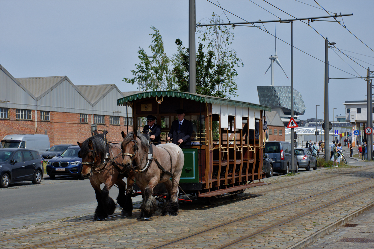 Антверпен, Двухосный прицепной вагон № A.8947; Антверпен — 150 years of tram in Antwerpen (28/05/2023)