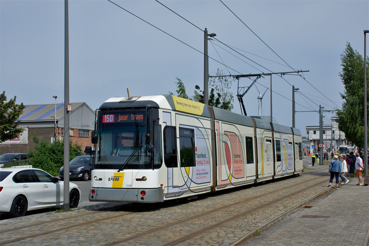 Антверпен, Siemens MGT6-1-1 № 7220; Антверпен — 150 years of tram in Antwerpen (28/05/2023)